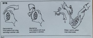 Instruktion för rengöring av luftdon av typ BYB.